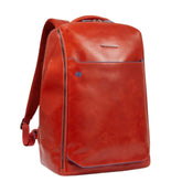 Piquadro - Zaino in pelle porta PC 15.6' Blue Square, Arancione